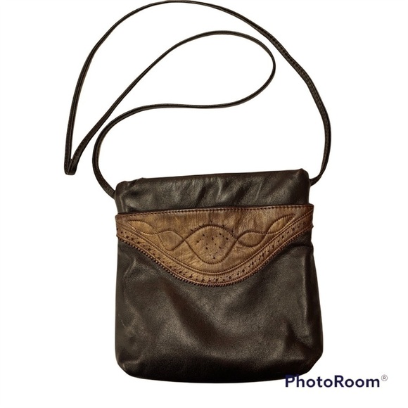 𝅺VINTAGE Colini Handbags Leather Crossbody - Picture 1 of 11
